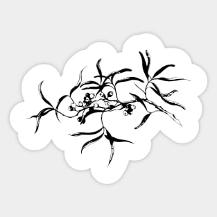 Sea buckthorn branch Sticker